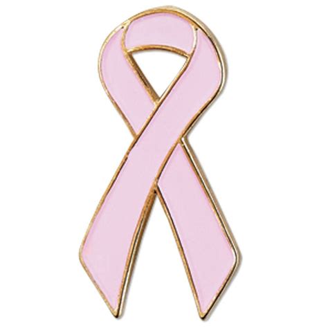 Jewelry Quality Pink Ribbon Breast Cancer Awareness Lapel Pin Card