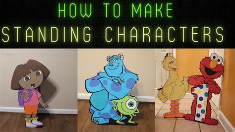How To Make Standing Characters How To Make Characters Stand Diy