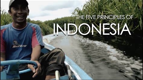 The Five Principles Of Indonesia Pancasila In English Youtube