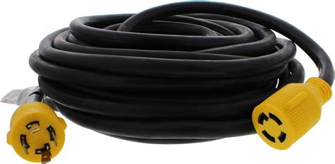 Dumble 30 Amp Rv Power Cord For Generator And Transfer Switch 50ft Long