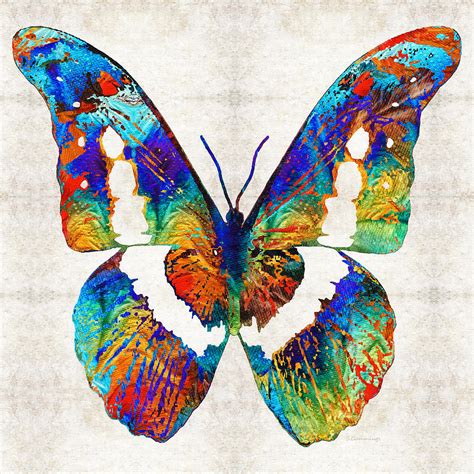 Colorful Butterfly Art By Sharon Cummings Painting By