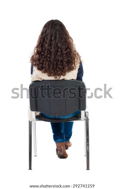 Back View Young Beautiful Woman Sitting Stock Photo Edit Now 292741259