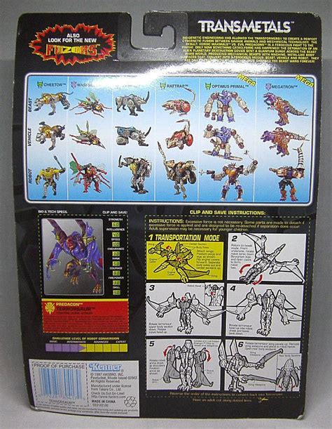 Transformers Beast Wars Transmetals Deluxe Evil Predacon Terrorsaur