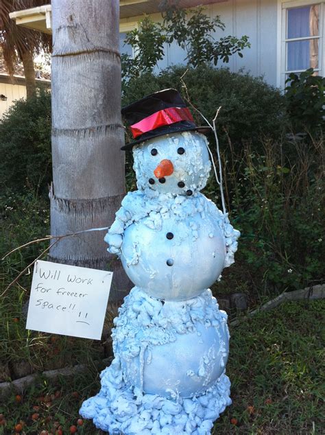 Melting (Florida) Snowman Christmas/Holiday Decoration : 5 Steps (with Pictures) - Instructables