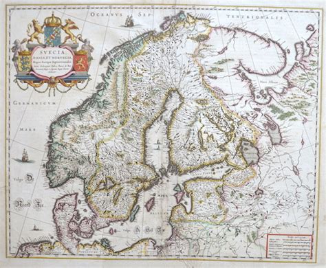Antique Maps Scandinavia Archive Antique Maps Adina Sommer