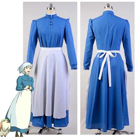Free Shipping Howl S Moving Castle Sophie Dress Cosplay Costume