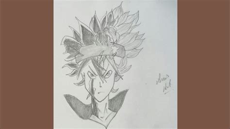 Drawing Asta Black Clover How To Draw Asta Step By Step Black Clover Anime Art Youtube