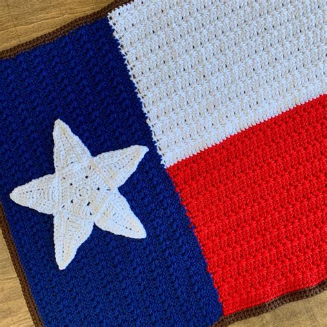 Texas Flag Crochet Baby Blanket Etsy