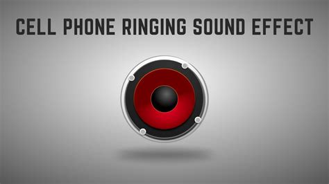 Cell Phone Ringing Sound Effect Youtube