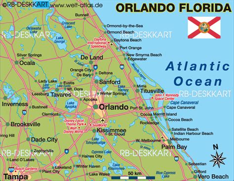 Map Of Orlando Florida Map Of Florida Orlando Usa Florida