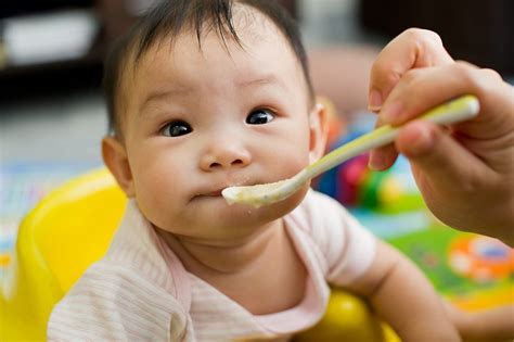 Your babies now can eat three meals a day and two or more healthy snacks like vegetables sticks, fruits, rice cakes alongside breast milk or formula milk. This Is When to Start Baby Food for Your Infant | Taste of ...