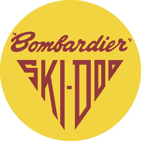 Vintage Ski Doo Bombardier Logo Decal