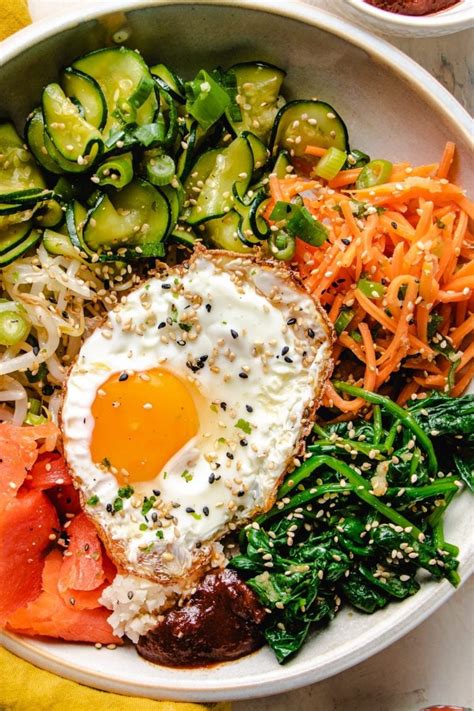 Vegetarian Bibimbap Recipe Korean Rice Bowl I Heart Umami