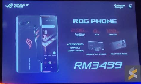 The asus rog phone features a 6 display, 12 + 8mp back we have been waiting a long time for rog phone to launch in malaysia, and now the wait is finally over! ASUS' ROG Phone has finally launched in Malaysia. Here's ...