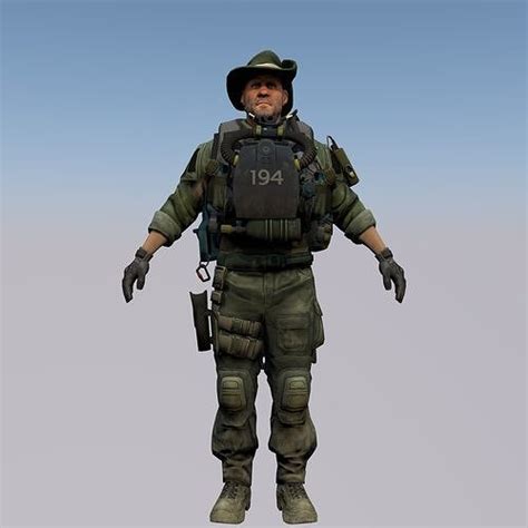 Agent From The Game Csgo Lieutenant Kraiki 3d Model Cgtrader