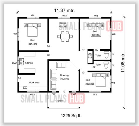 1200 Square Feet Kerala House Plan Best Three Bedroom House Plans In