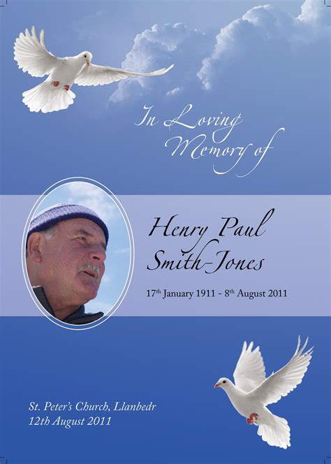 In Loving Memory Template Free Online Addictionary