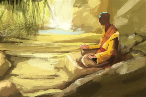 Avatar Aang Meditation By Sporkerang On Deviantart