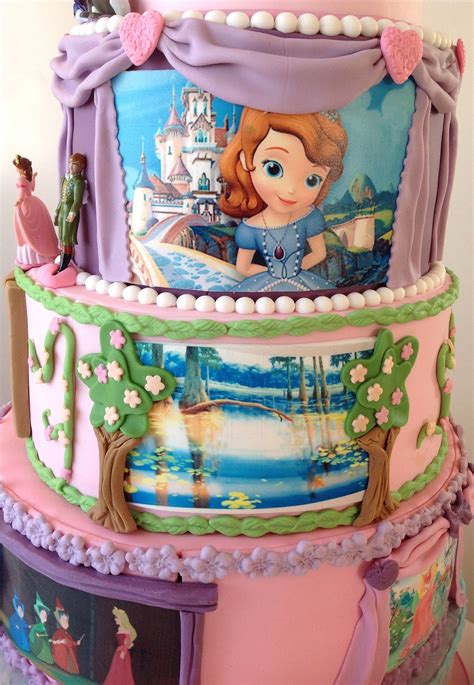 Disney Princess 1st Birthday Cake