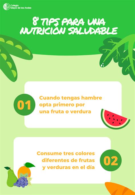 8 Tips Para Una Nutrición Saludable Colegio Mayor De Los Andes