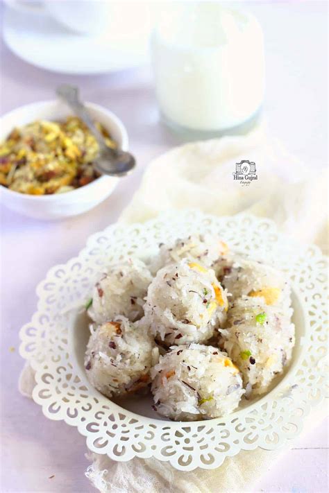 The ladoos are made with very small sized boondi that has been soaked in sugar syrup. Coconut Ladoo Recipe - Fun FOOD and Frolic