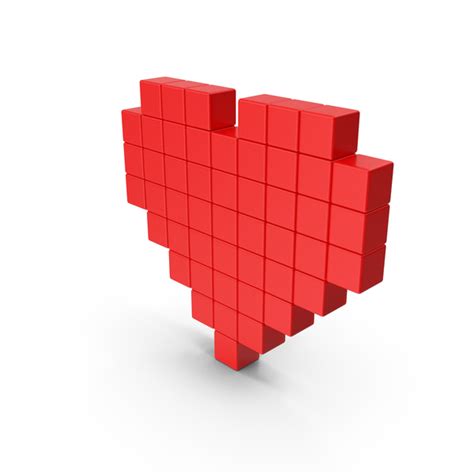 Red Voxel Heart Png Images And Psds For Download Pixelsquid S121567272