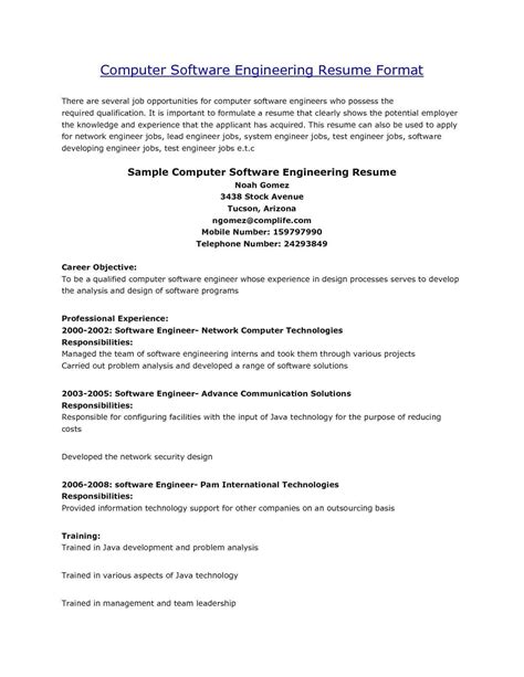 Resume Personal Statement Examples Engineering Resume Ideas