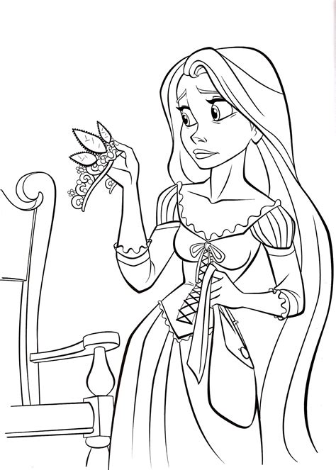 Dibujo Para Colorear Rapunzel Super Dibujos De Rapunzel Para Colorear