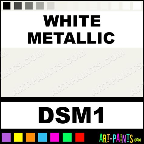 White Metallic Sosoft Metallics Metal Paints And Metallic Paints Dsm1