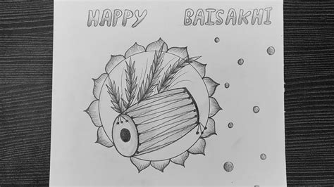 Easy Drawings On Baisakhi Festival How To Draw Baisakhi Drawing