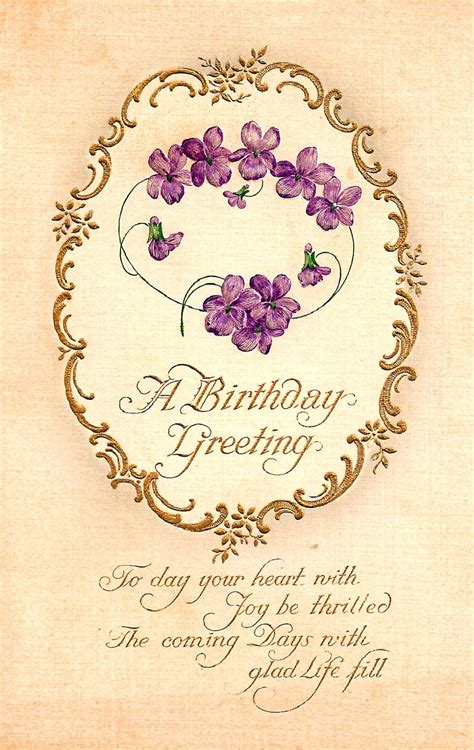 Vintage Birthday Cards Printable