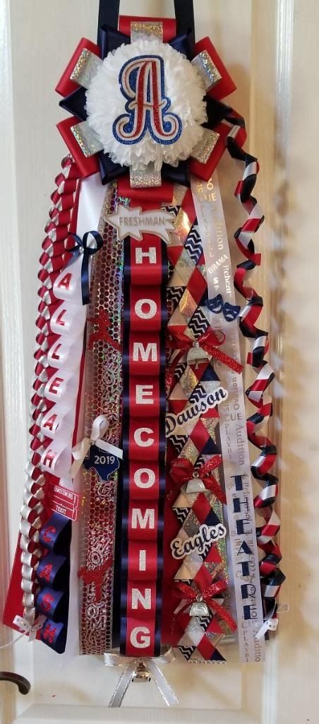 Red Blue And White Homecoming Mum Homecoming Mums