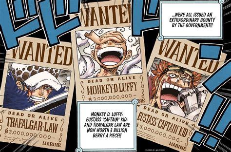 Luffy Kid Law Bounties By Eustassq On Deviantart