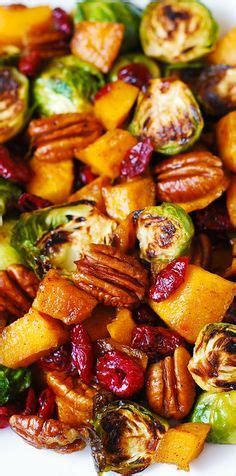 Thanksgiving Side Dish Roasted Brussels Sprouts Cinnamon Butternut