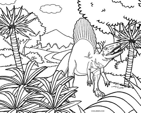 Realistic spinosaurus dinosaur coloring pages. Printable Dinosaur Coloring Pages For Kids | Cool2bKids ...