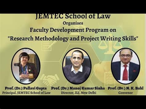 Fdp On Research Methodology Project Writing Skills Youtube