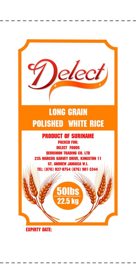 Bulk White Rice Suriname 45kg 100lbs Sams Bread And Butter Express