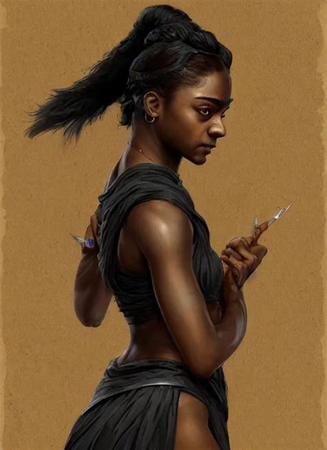 Black Arya Stark As Black Nefertiti Topless Stable Diffusion Openart