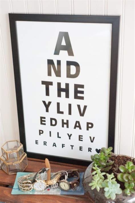 Diy Eye Chart Quote Art Dwell Beautiful