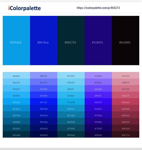 400 latest color schemes with dark blue color tone combinations 2021 icolorpalette