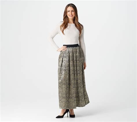 Joan Rivers Regular Tapestry Maxi Skirt