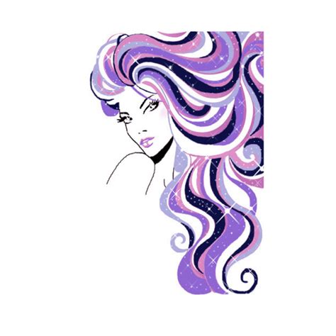 Galaxy Hair Drawing Free Download On Clipartmag