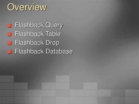 Ppt Oracle G Flashback Technology Powerpoint Presentation Free Download Id