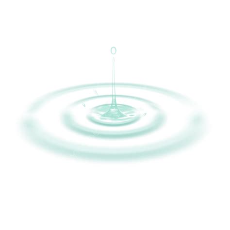 Green Water Drop Ripple Element Water Splash Water Water Wave Png
