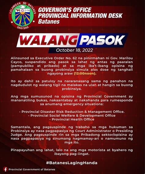 Walang Pasok On Twitter Walangpasok Suspendido Ang Panghapong