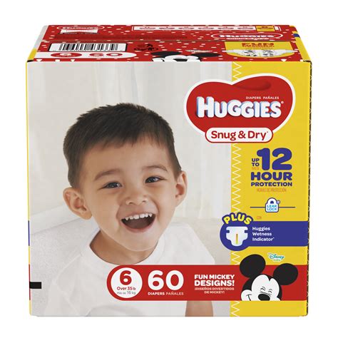 Huggies Snug And Dry Diapers Size 6 60 Count Walmart Inventory