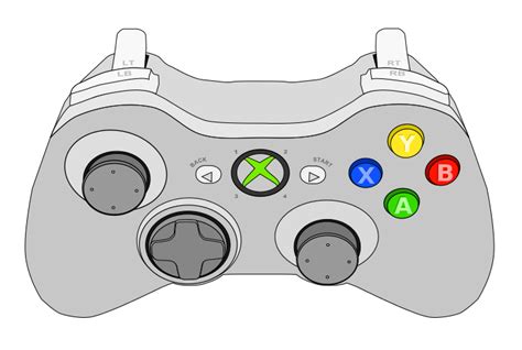 Images Of Xbox Controller Drawing Png