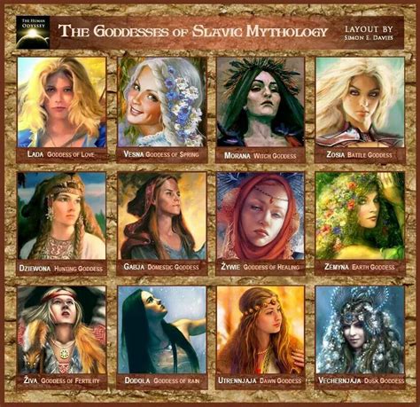 The Goddesss Of Sagitic Mythology Poster With Many Different Faces And
