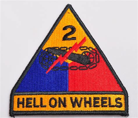 Us Army 2nd Armored Division Hell On Wheels Usgi Us Government Issue