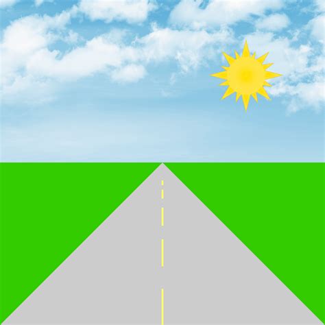 Draw A Simple Road In One Point Perspective